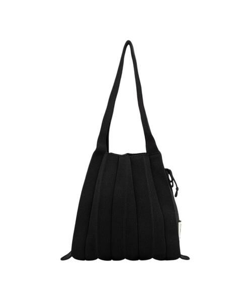 JOSEPH AND STACEY / ジョセフアンドステーシー トートバッグ | ラッキープリーツニット(S)(ブラック)