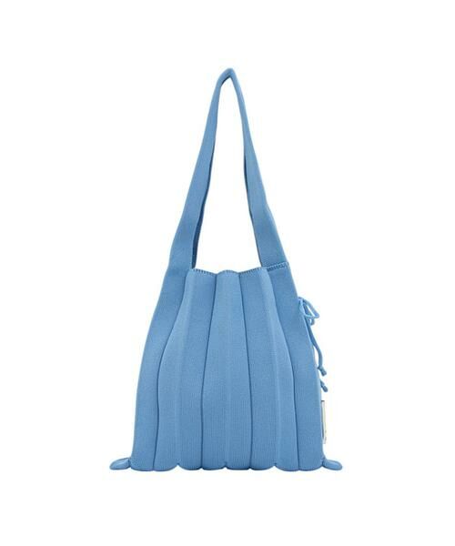 JOSEPH AND STACEY / ジョセフアンドステーシー トートバッグ | ラッキープリーツニット(S)(ブルー)