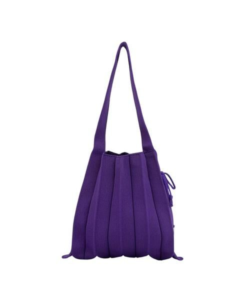 JOSEPH AND STACEY / ジョセフアンドステーシー トートバッグ | ラッキープリーツニット(S)(パープル)