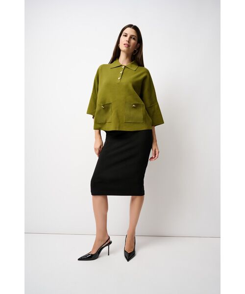 Joseph Ribkoff / ジョセフリブコフ ミニ・ひざ丈スカート | Classic Long Pencil Skirt | 詳細1