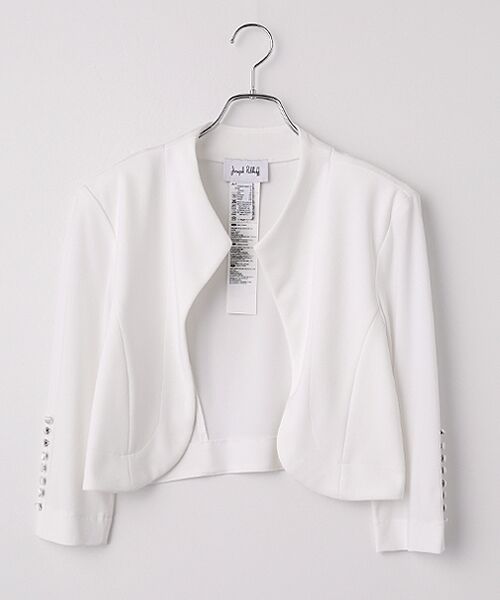 Joseph Ribkoff / ジョセフリブコフ ノーカラージャケット | No Coller Short Jacket（VANILLA）