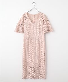 Joseph Ribkoff / ジョセフリブコフ ロング・マキシ丈ワンピース | Light Pink  Embroidery Dress