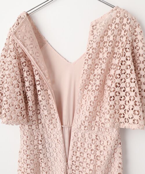 Joseph Ribkoff / ジョセフリブコフ ロング・マキシ丈ワンピース | Light Pink  Embroidery Dress | 詳細4