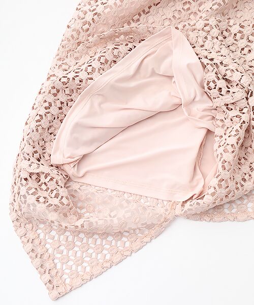 Joseph Ribkoff / ジョセフリブコフ ロング・マキシ丈ワンピース | Light Pink  Embroidery Dress | 詳細6