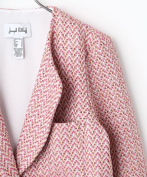 Joseph Ribkoff / ジョセフリブコフ ノーカラージャケット | No Coller  Tweed Jacket | 詳細2