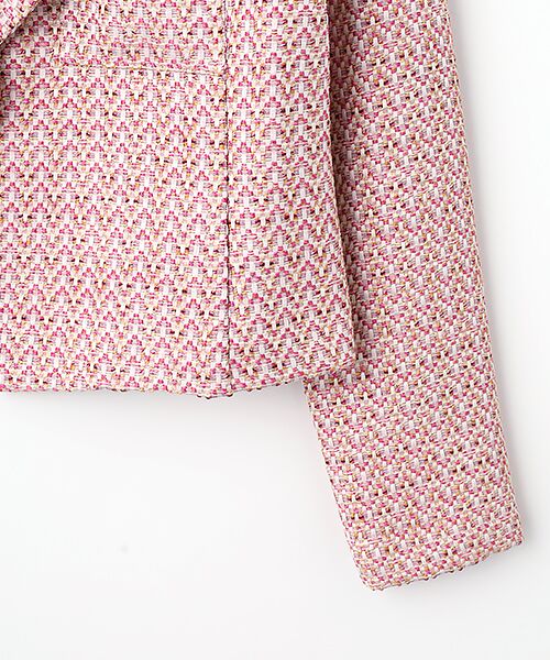 Joseph Ribkoff / ジョセフリブコフ ノーカラージャケット | No Coller  Tweed Jacket | 詳細3