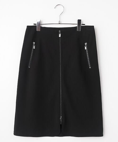 Joseph Ribkoff / ジョセフリブコフ ミニ・ひざ丈スカート | Zip Skirt（Black）