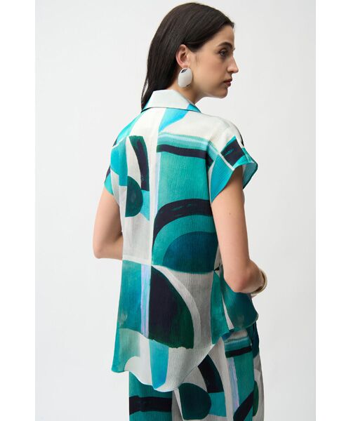 Joseph Ribkoff / ジョセフリブコフ シャツ・ブラウス | Art Tops Green | 詳細3