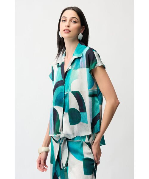 Joseph Ribkoff / ジョセフリブコフ シャツ・ブラウス | Art Tops Green（Green /Multi）