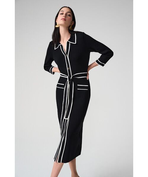 Joseph Ribkoff / ジョセフリブコフ ロング・マキシ丈ワンピース | Cool Knit Dress | 詳細5