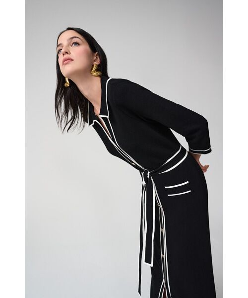 Joseph Ribkoff / ジョセフリブコフ ロング・マキシ丈ワンピース | Cool Knit Dress | 詳細6