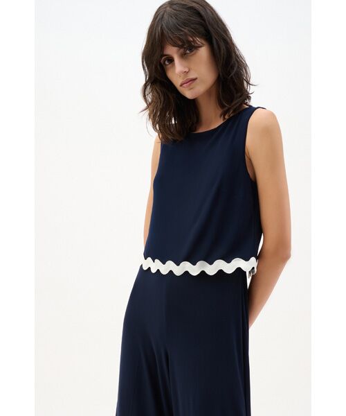 Joseph Ribkoff / ジョセフリブコフ サロペット・オールインワン | NavyAllInOne | 詳細2