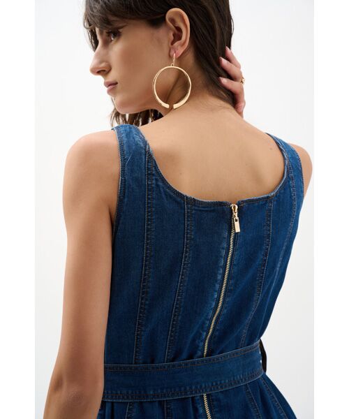 Joseph Ribkoff / ジョセフリブコフ ロング・マキシ丈ワンピース | Denim Dress | 詳細2