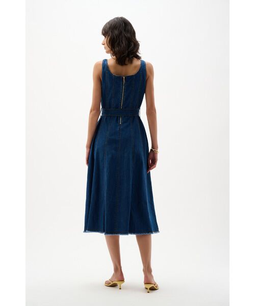 Joseph Ribkoff / ジョセフリブコフ ロング・マキシ丈ワンピース | Denim Dress | 詳細3