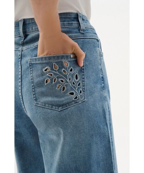 Joseph Ribkoff / ジョセフリブコフ デニムパンツ | Embroidery Denim | 詳細3