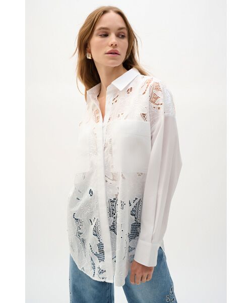 Joseph Ribkoff / ジョセフリブコフ シャツ・ブラウス | Embroidery Shirts（White）
