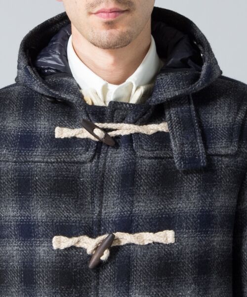 WOOLRICH×J.PRESS チェックダッフルコート