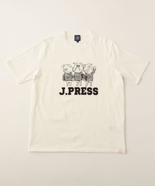 キングサイズ ブルドッグcg Tシャツ Tシャツ J Press ジェイプレス ファッション通販 タカシマヤファッションスクエア