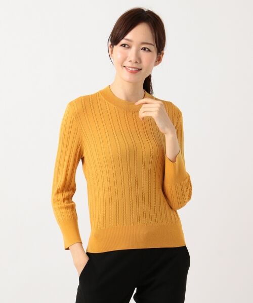 【洗える】KNIT BASICちびハイネック ニット