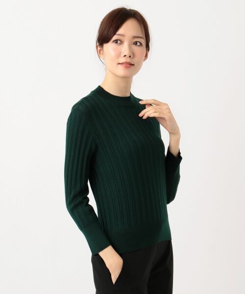 【洗える】KNIT BASICちびハイネック ニット