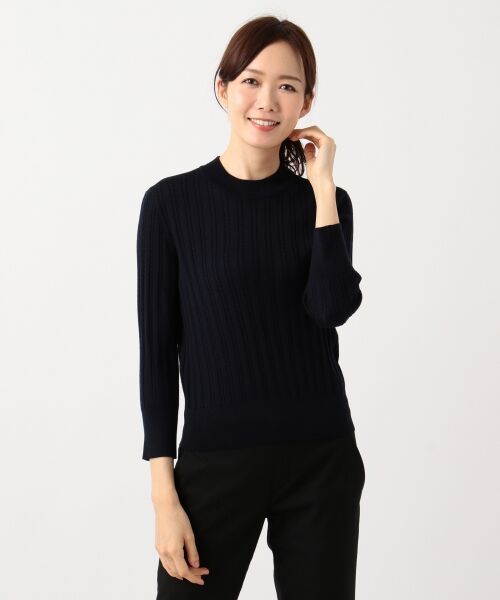 【洗える】KNIT BASICちびハイネック ニット