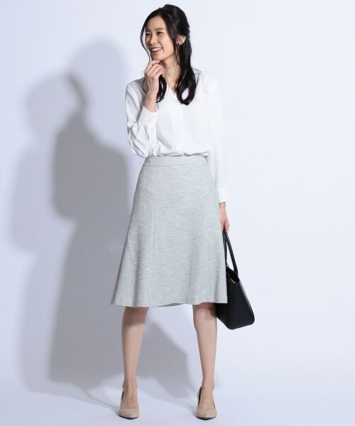 J.PRESS / ジェイプレス ミニ・ひざ丈スカート | 【セットアップ対応】Spring Tweed スカート | 詳細1