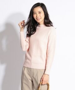 J.PRESS / ジェイプレス ニット・セーター | 【洗える】コットンアクリル片畦 ボトルネック ニット