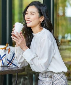 J.PRESS / ジェイプレス トップス | 【洗える】ポリエステルピーチソリッド ブラウス（無地）