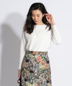 J.PRESS / ジェイプレス ニット・セーター | 【洗える】コットンアクリル片畦 ニット