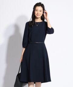 J.PRESS / ジェイプレス ミニ丈・ひざ丈ワンピース | エステルダブルクロスライト ワンピース