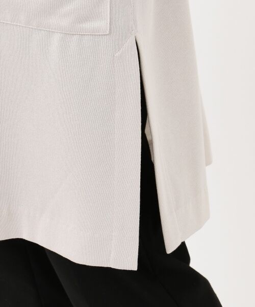 J.PRESS / ジェイプレス ノーカラージャケット | 【洗える】ジャージーボンディング ノーカラーコート | 詳細8
