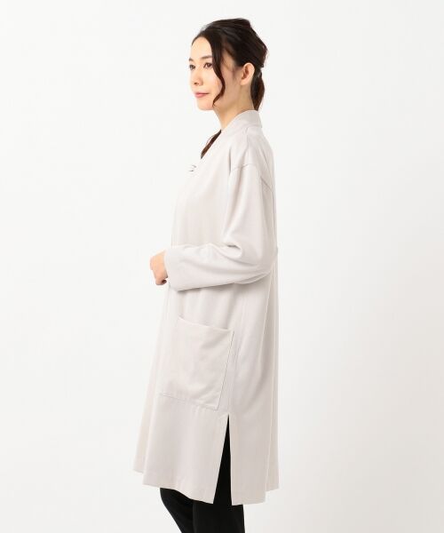 J.PRESS / ジェイプレス ノーカラージャケット | 【洗える】ジャージーボンディング ノーカラーコート | 詳細3