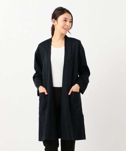 J.PRESS / ジェイプレス ノーカラージャケット | 【洗える】ジャージーボンディング ノーカラーコート | 詳細12