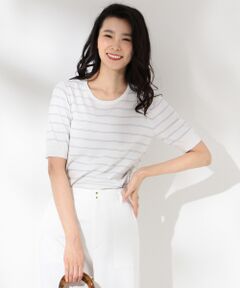 【ツインセット対応】KNIT BASIC 半袖 ニット