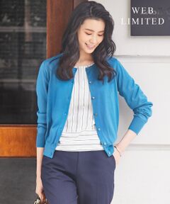 J.PRESS / ジェイプレス カーディガン・ボレロ | 【洗える】ストライププリント ツインセット