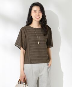 J.PRESS / ジェイプレス Tシャツ | 【シワになりにくい】レーシーランダムストライプ カットソー