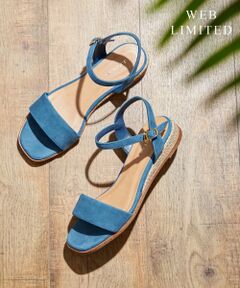 J.PRESS / ジェイプレス サンダル | 【WEB限定色あり】スクエア ローヒール サンダル