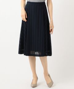 J.PRESS / ジェイプレス ミニ・ひざ丈スカート | 【シワになりにくい】レーシーランダムストライプ スカート