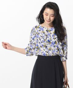 J.PRESS / ジェイプレス トップス | 【洗える】COLLAGE FLOWERプリント ブラウス