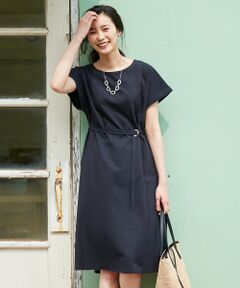 J.PRESS / ジェイプレス ミニ丈・ひざ丈ワンピース | 【シワになりにくい・洗える】サッカージャージー ワンピース