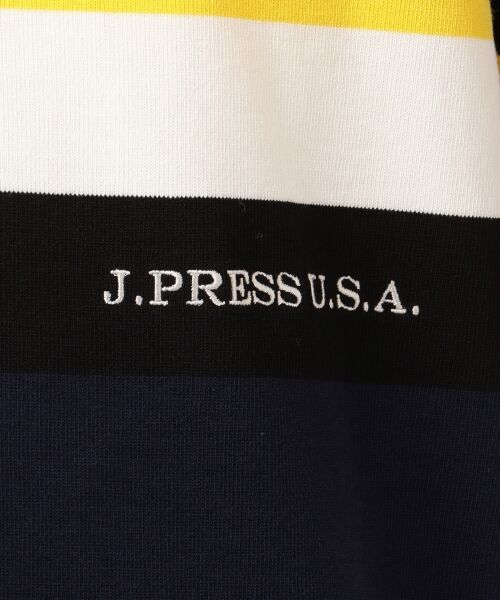 J.PRESS / ジェイプレス ポロシャツ | 天竺パネルボーダー　ラグジャー半袖シャツ | 詳細5