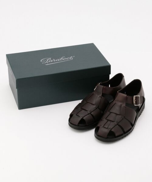 通販値段PARABOOT × j.press パラブーツ × ジェイプレス GURKHA SANDAL グルカサンダル ブラウン 40(25cm相当) 店舗受取可 25.0cm