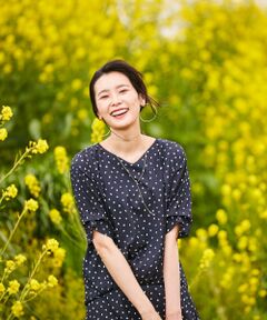 J.PRESS / ジェイプレス Tシャツ | 【セットアップ対応】ランダムドットプリント Vネック カットソー