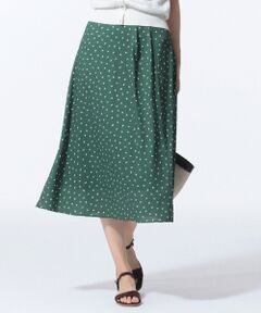 J.PRESS / ジェイプレス ミニ・ひざ丈スカート | 【セットアップ対応】ランダムドットプリント スカート