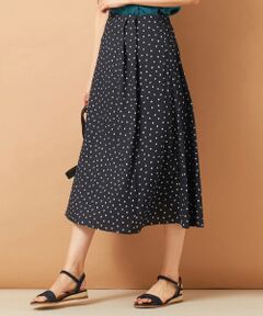 J.PRESS / ジェイプレス ミニ・ひざ丈スカート | 【セットアップ対応】ランダムドットプリント スカート