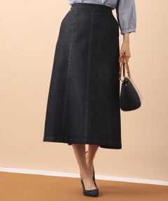 J.PRESS / ジェイプレス デニムスカート | 【驚きの伸縮性】10oz Stretch Denimフレア デニムスカート