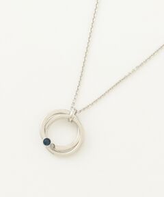 【Swarovski】スワロフスキー クリスタルダブルリング ネックレス