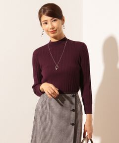 【洗える】BASIC KNIT モックネック ニット