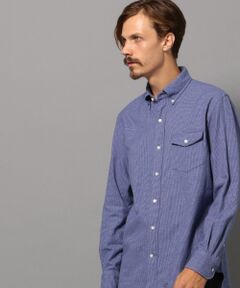 J.PRESS / ジェイプレス トップス | ソリッドヤーンハウンドトゥース パチフラシャツ