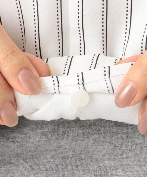 J.PRESS / ジェイプレス トップス | ステッチストライププリント ブラウス | 詳細14